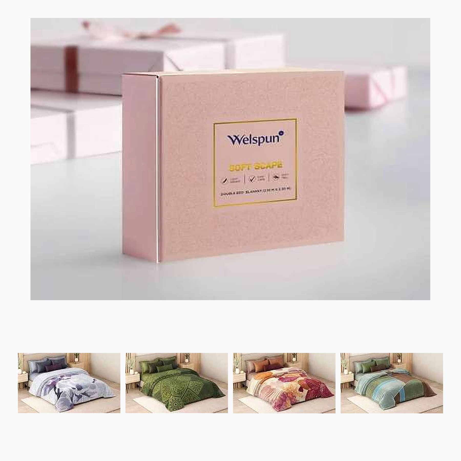 SOFT SCAPE DOUBLE BED BLANKET - 2.5 KG