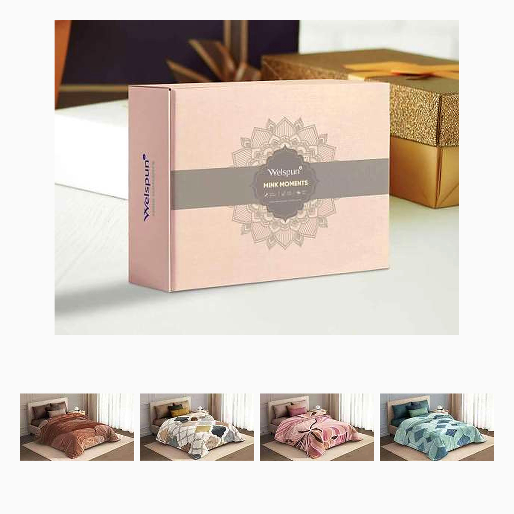 MINK MOMENT DOUBLE BED BLANKET - 1.5 KG