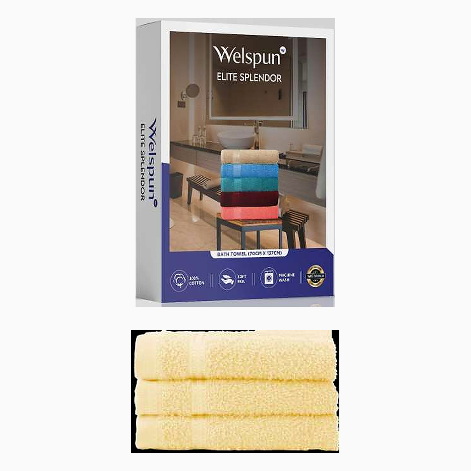 ELITE SPLENDOR FACE TOWEL SET OF 3