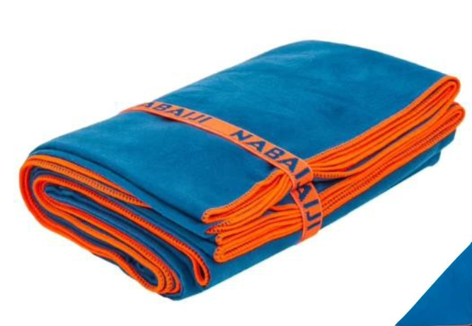 Decathlon Microfiber Towel Size L 80 x 130 cm Blue Petrol