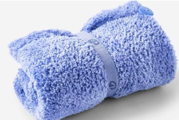 Decathlon Swimming Soft Microfibre Hair Towel - Blue