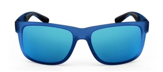 Decathlon MH140 Anti UV Cat 3 Impact Resistant Sunglasses for Adult Hiking, Blue