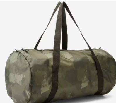 Decathlon Fold-Down Fitness Bag 30L - Khaki