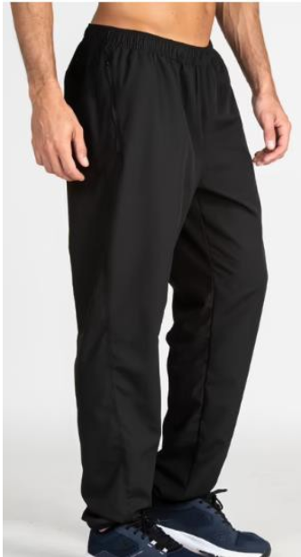 Decathlon Quick Dry, Zip Pocket, Jog Fit-Mens Gym Trackpant Black