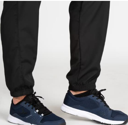Decathlon Quick Dry, Zip Pocket, Jog Fit-Mens Gym Trackpant Black view 2