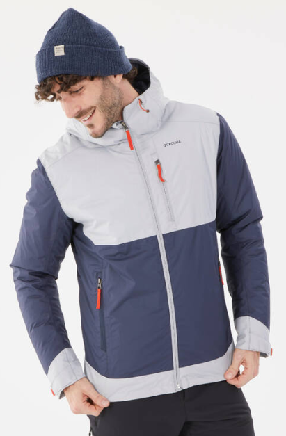 Decathlon Men’s Waterproof Hiking Jacket -10°C NH500 - Grey