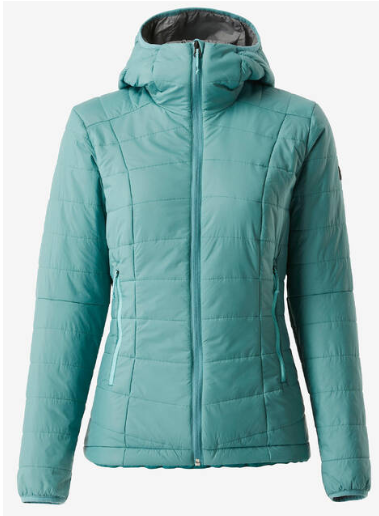 Decathlon Women Warm Puffer Jacket with hood for mountain trekking- MT100 - 5°C - Blue