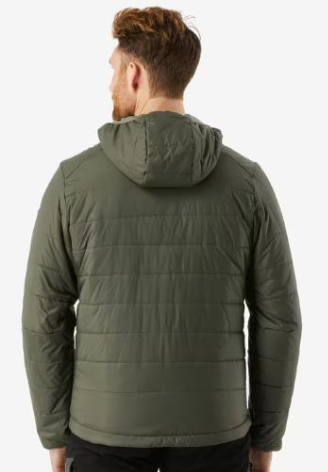 Decathlon Men Puffer Jacket for Trekking - MT100 -5°C Khaki view 2