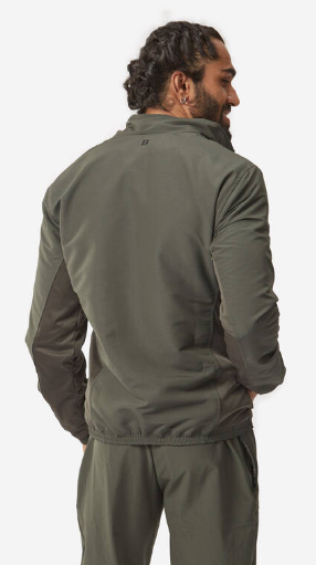 Decathlon Men's Cardio Fitness Tracksuit Jacket FJA 100 - Khaki view 2
