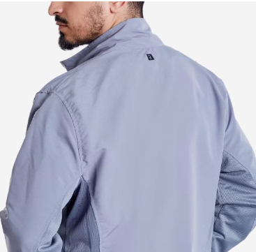 Decathlon Men's Cardio Fitness Tracksuit Jacket FJA 100 - Pebble Grey view 2