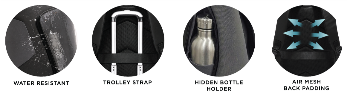 ZENOX — Premium 30L Laptop Backpack view 3