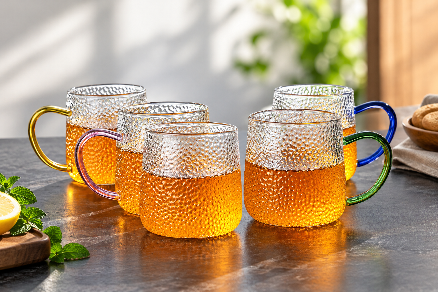 Borosilicate Glass Cup Set of 6 Pcs