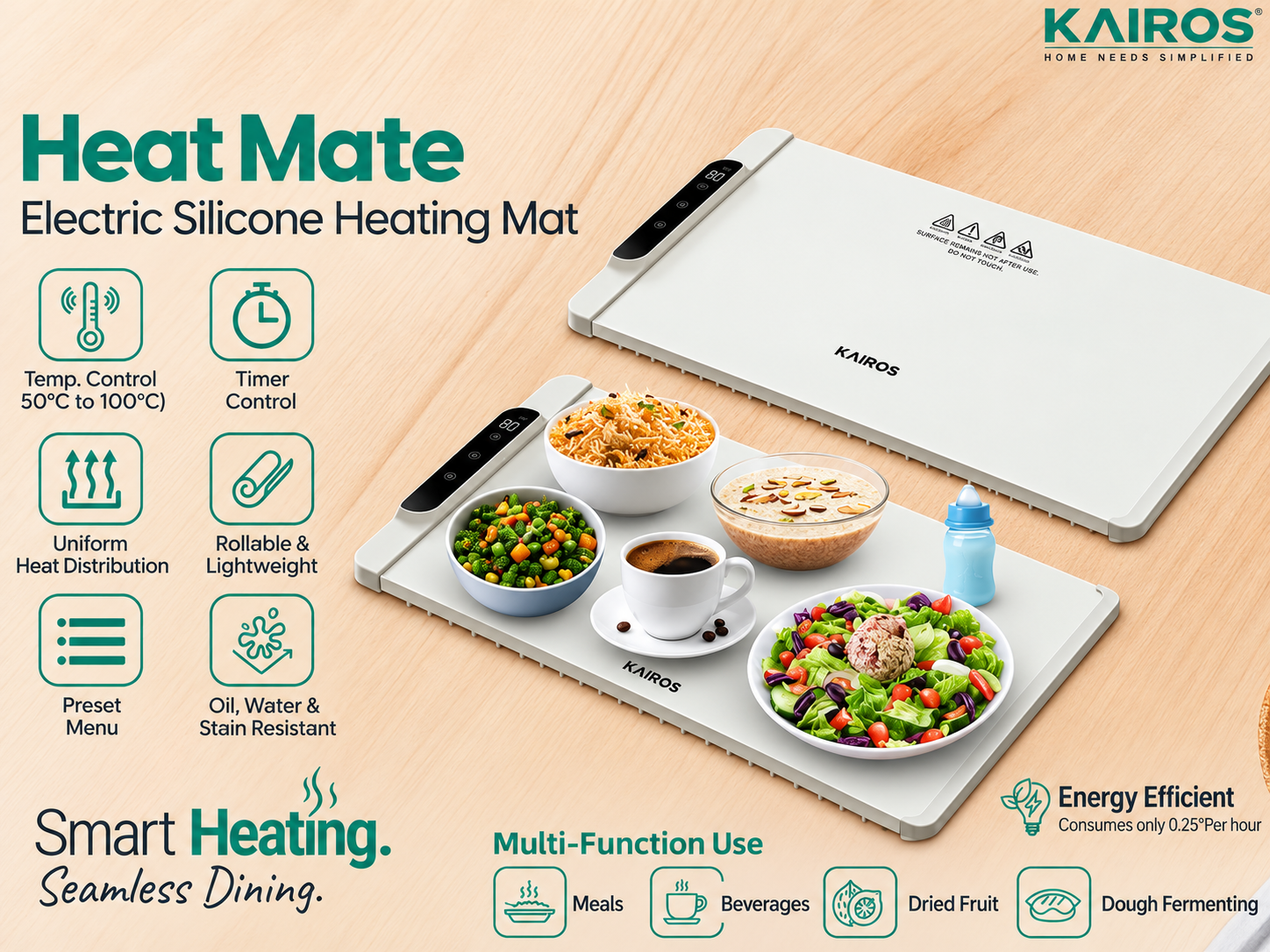 KAIROS Heat Mate Electric Silicone Heating Mat