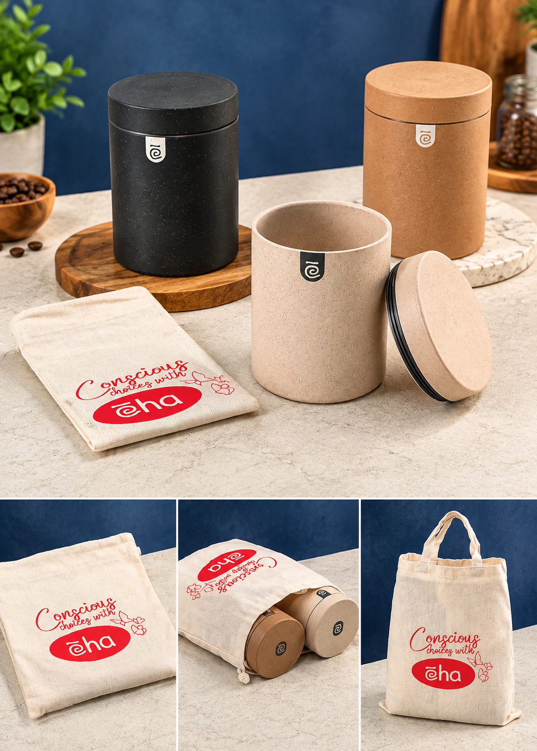 Eha Round Canister Set