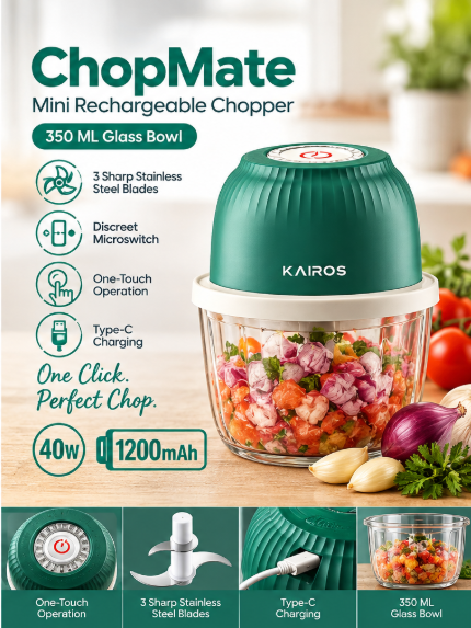 ChopMate – Mini Rechargeable Chopper 350ML