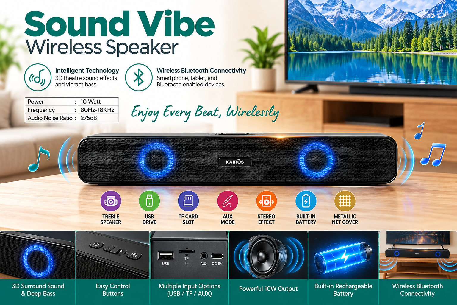 Sound Vibe – Wireless Speaker