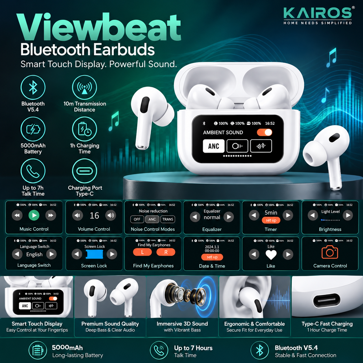 Viewbeat – Bluetooth Earbuds