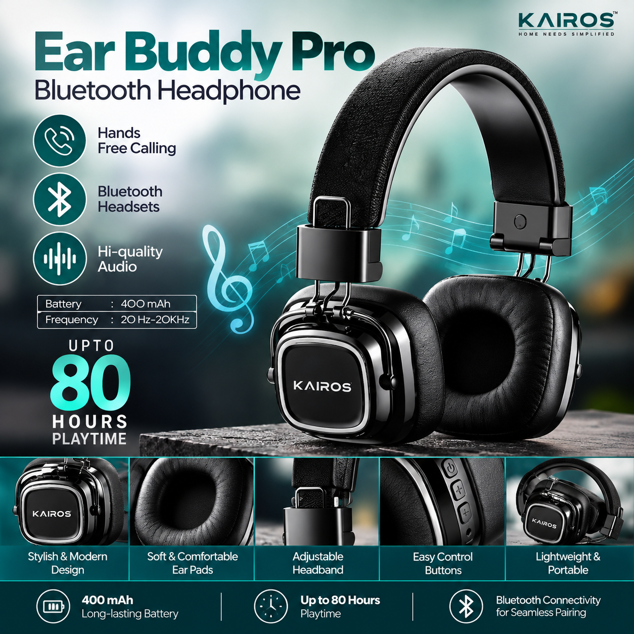 Ear Buddy Pro – Bluetooth Headphone