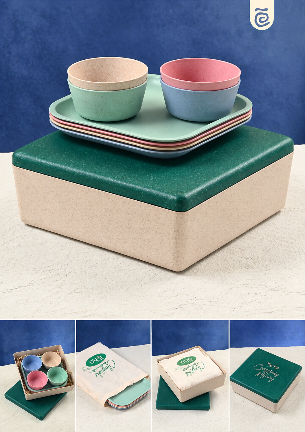 Eha Snack Plate & Bowl Set