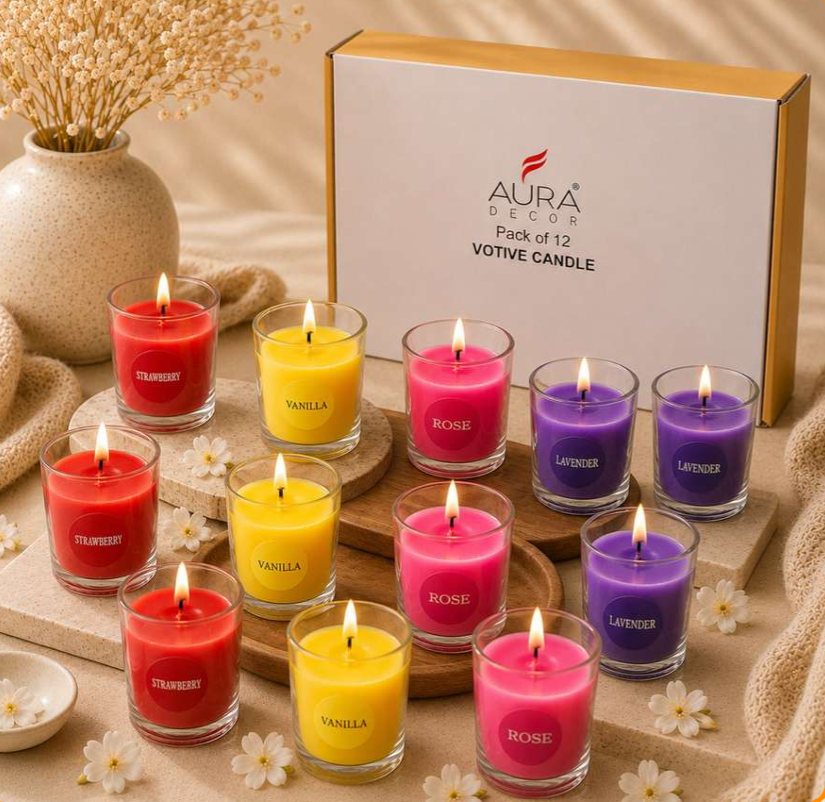 Set of 12 Fragrance Votive Candle