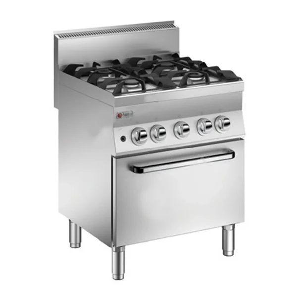 4 Burners Gas Range On Gas Oven