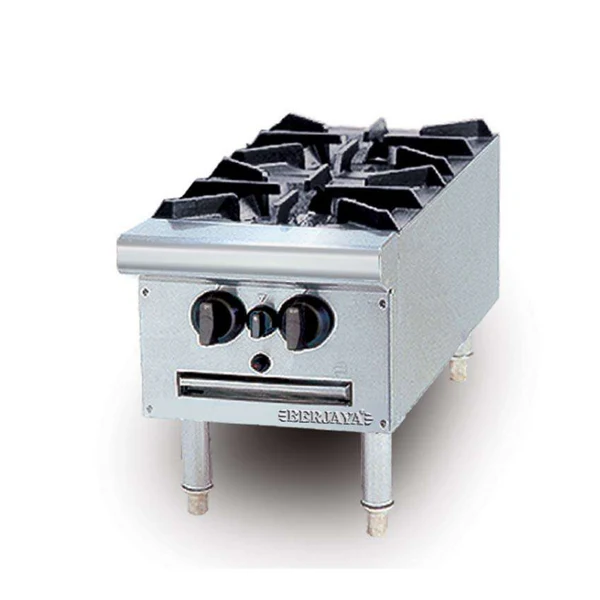 S/S 2 open burner Vertical table top