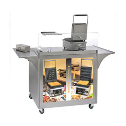Wheeled Stainless Steel Cart For Waffle Concept(MG-02)