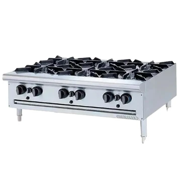 S/S 6 open burner table top(OB6)