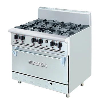 S/S deluxe range oven with 6 burner (6+1)(DRO6L)