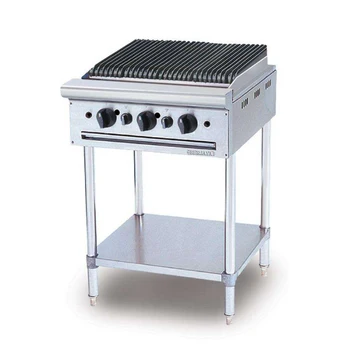 S/S Char broiler with freestanding-3 burners(CB3BFS)