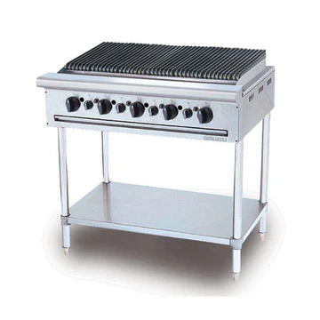 S/S Char broiler with freestanding-5 burners(CB5BFS)