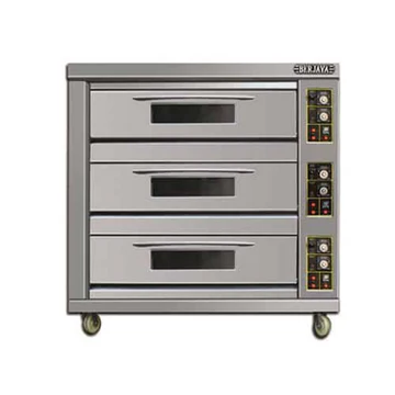 Gas Heating Baking Oven-3 decks 6 pans