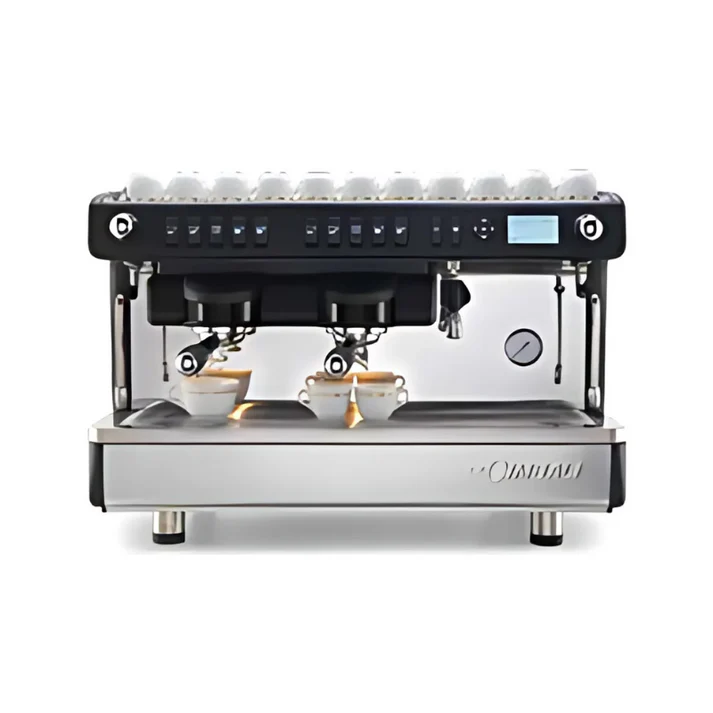 2 Group Espresso Coffee Machine(Black & White Finish