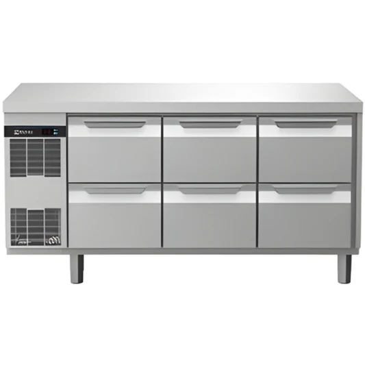 Digital Undercounter ecostore HP Concept Refrigerated Counter - 6 1/2 Drawers