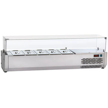 Top Salad Bar With Tempered Flat Glass(VR4140VD)