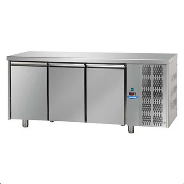 Tavolo 3 Doors Stainless Steel -No Back Splash  GN 1/1 Refrigerated Counter