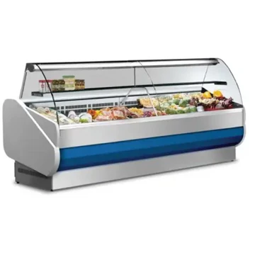 Refrigerated Serve Over Counter Semi-Ventilated Mezzanine Glass Shelf