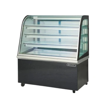 S/s Hot display Warmer c/w heater silver frame with black vinyl with 3 shelves