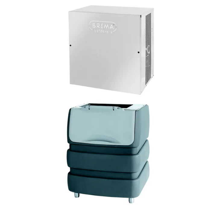 Fast Ice Cube Machine(VM500) w/ Storage Bin(BIN240PE)