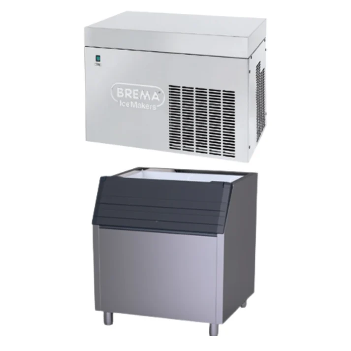 Brema Ice Cube Machine(MUSTER 250A) w/ Storage Bin(BIN200*M250)