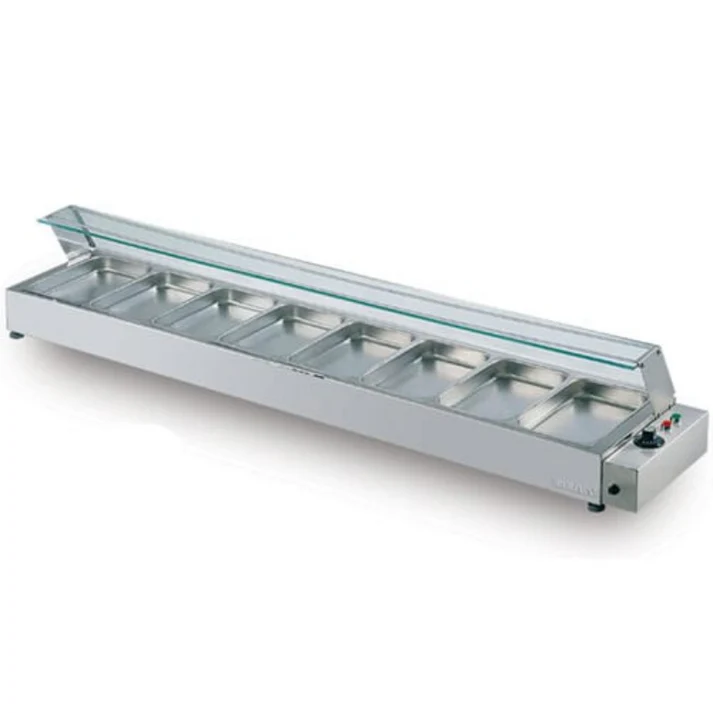 S/S mini bain marie counter 8 GN tray without cover(BMC8)