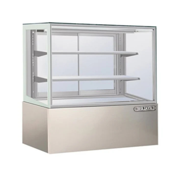 Rectangular Confectionary Showcase  blower system with 2 glass shelves