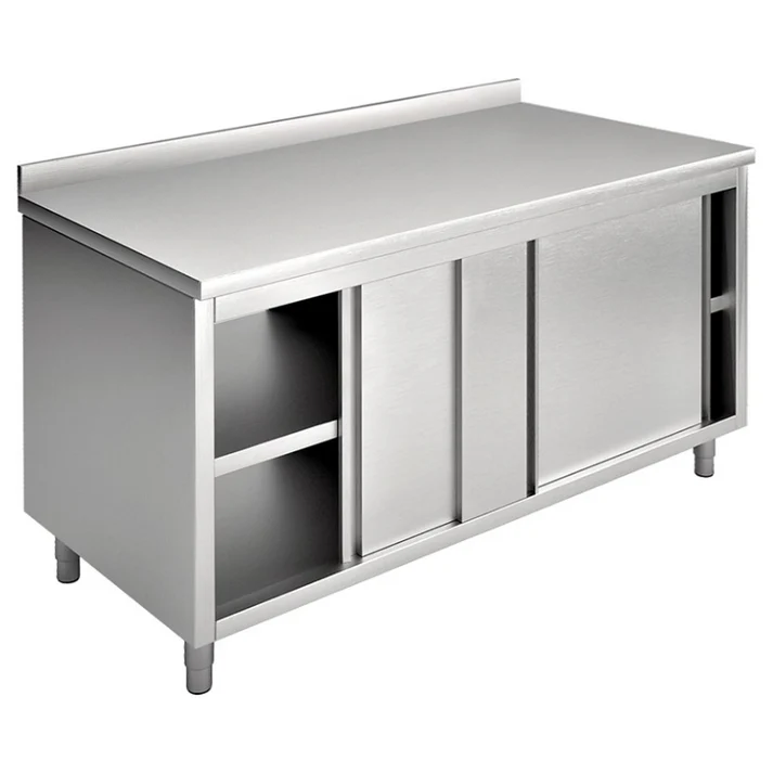 Cupboard With Sliding Doors, Rear Splashback(EA14A1)