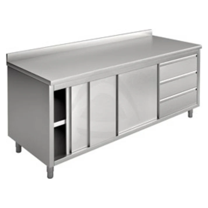 Cupboard With Sliding Doors And Drawers, Rear(EA16AC3D)