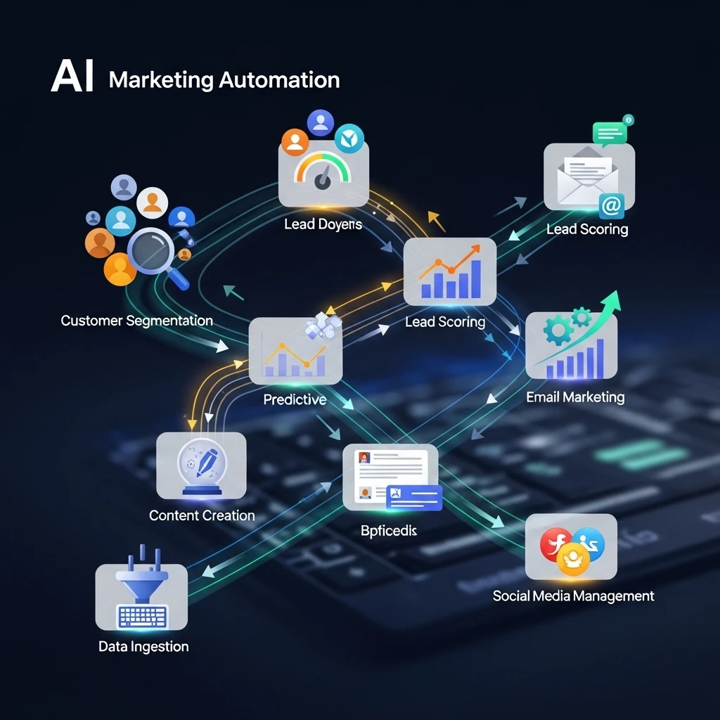 SEO optimization: AI-powered digital marketing strategy.