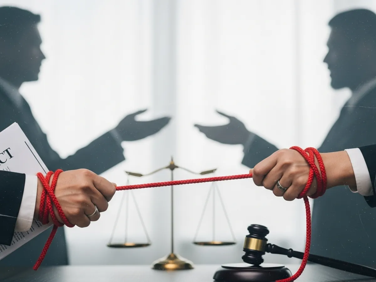 Conceptual image representing a legal dispute, highlighting the need for skilled lawyers in Supreme Court Delhi or a top Supreme Court lawyer in Delhi.