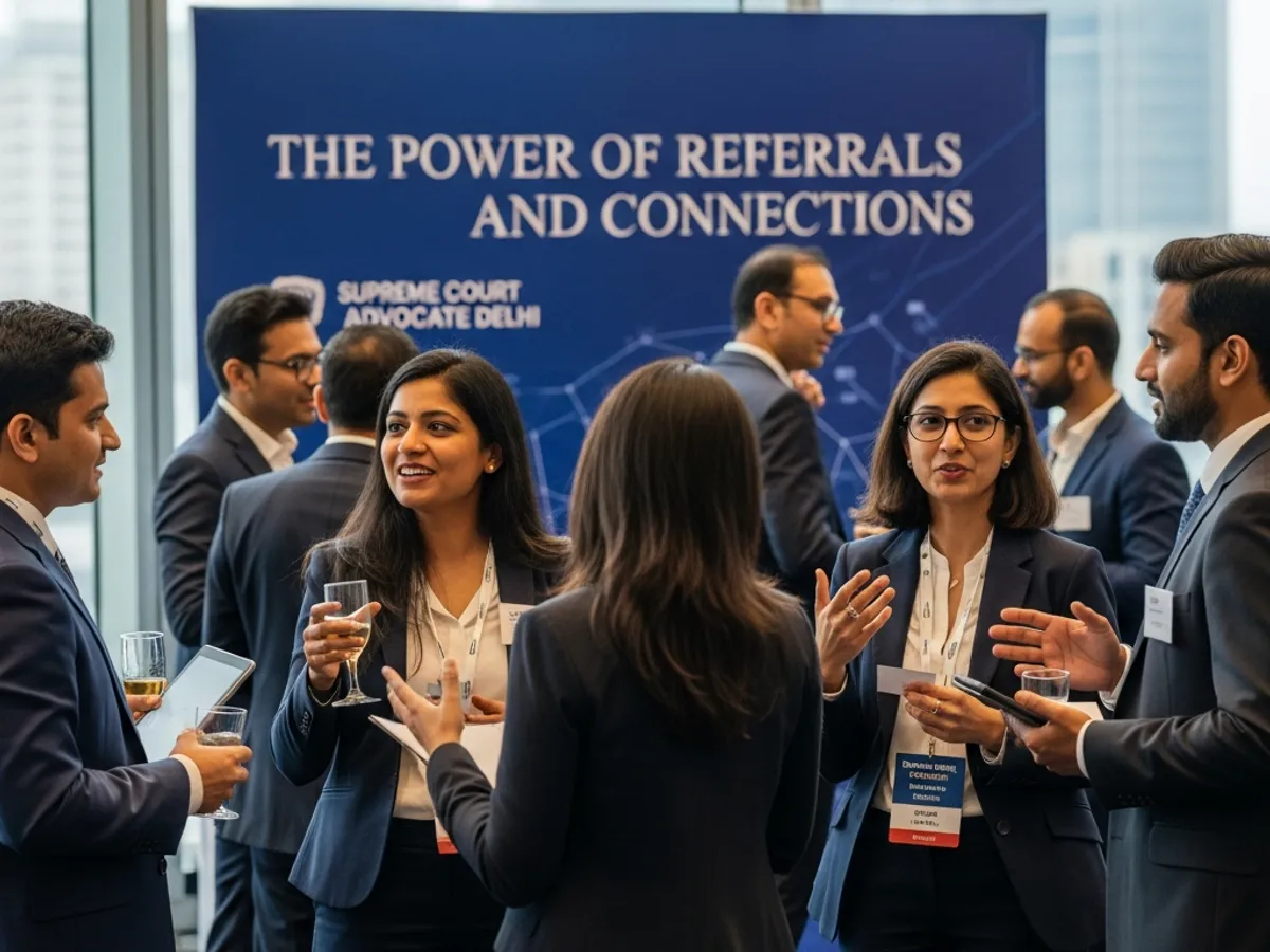 Networking event for Supreme Court Advocate Delhi. Showcasing connections and collaboration among legal professionals.