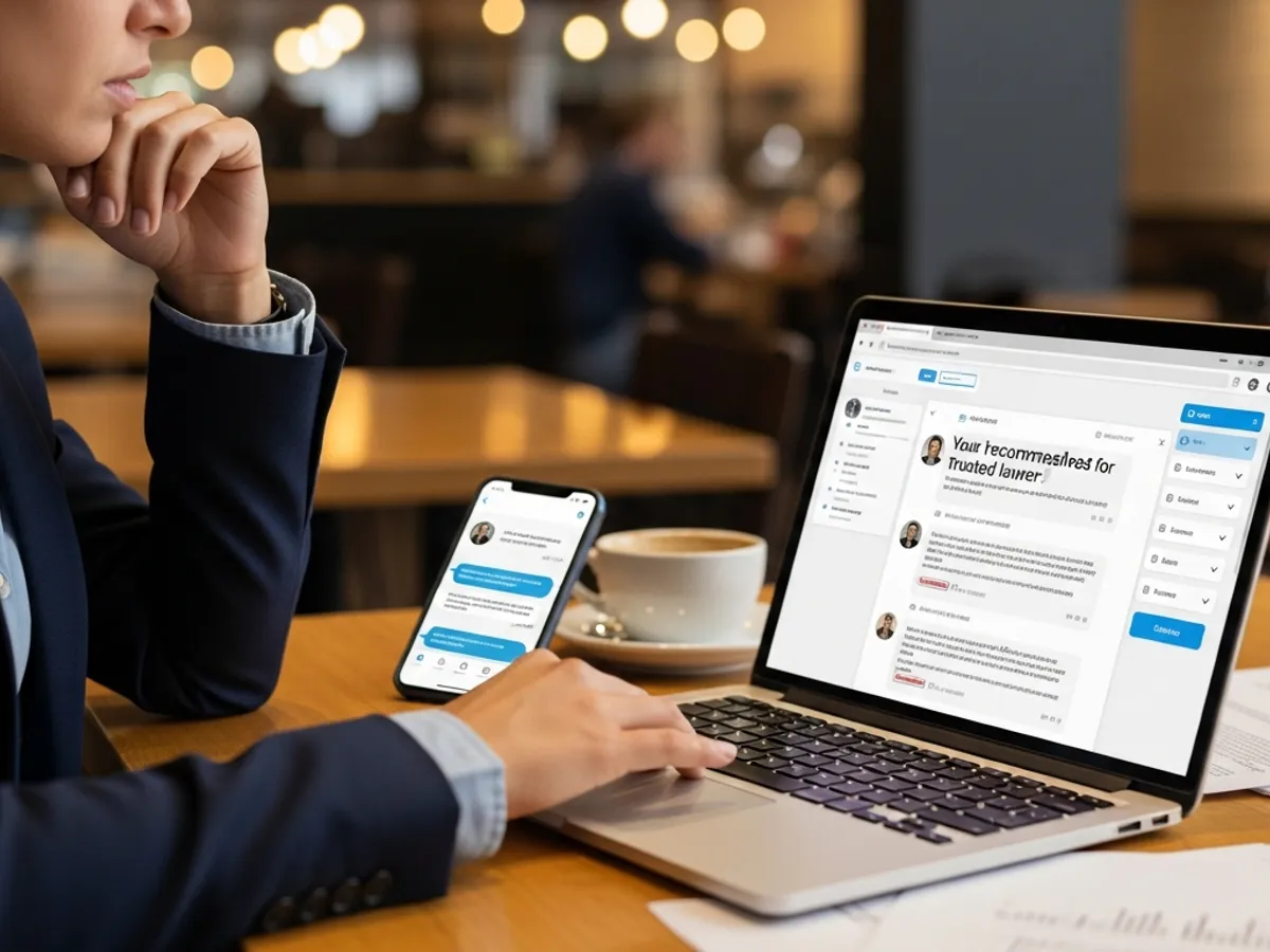 Online communication with a Delhi advocate, discussing your legal case and representation options.