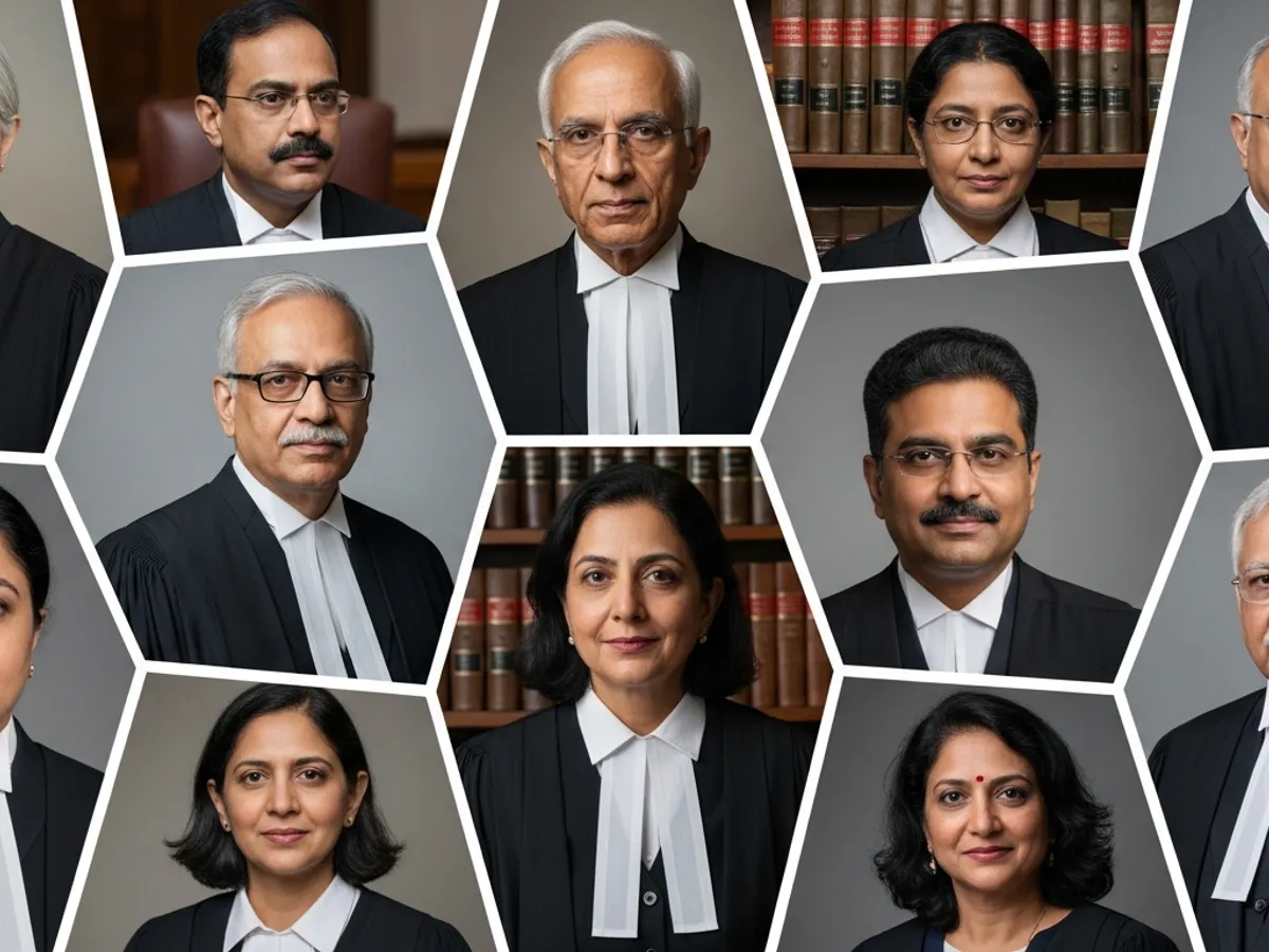 Composite image of various judges, highlighting the diverse faces of justice within the Supreme Court of India, vital for top advocate Delhi recognition.