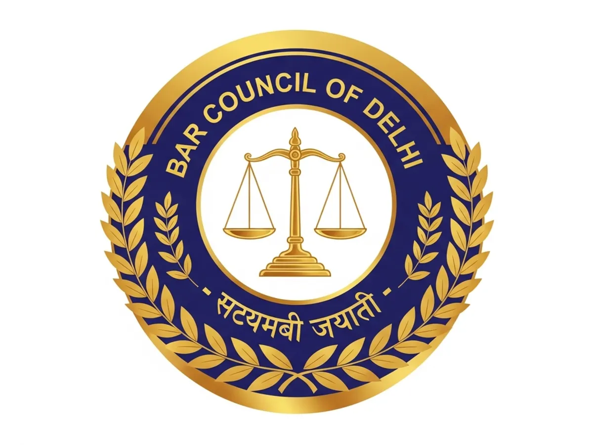 The official logo of the Bar Council of Delhi, a symbol of legal excellence and the governing body for advocates in the Supreme Court of New Delhi.